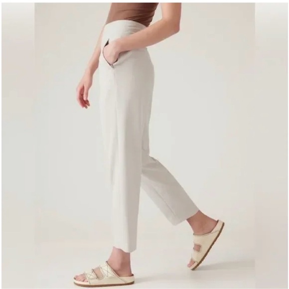 Athleta Endless High Rise Pant Size 2 Light Grey - Picture 3 of 11
